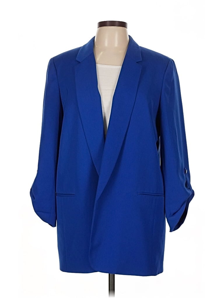 Pre-owned Nine West Blazer Jacket In Blue
