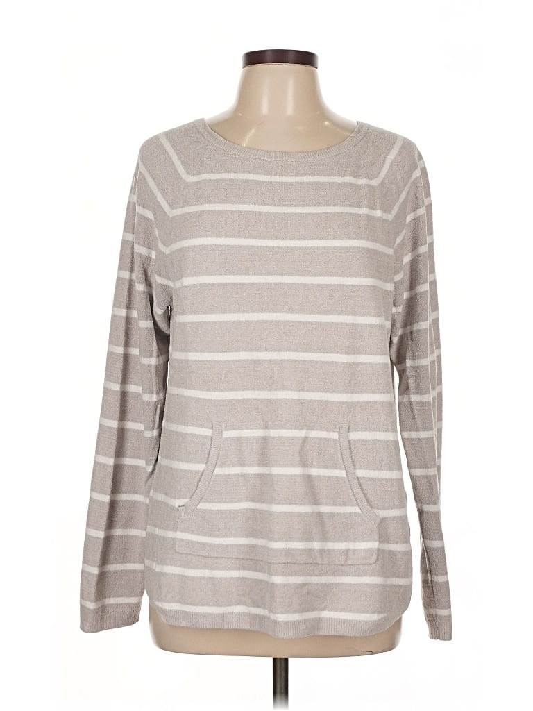 Pre-owned Barefoot Dreams Pullover Sweater In Gray