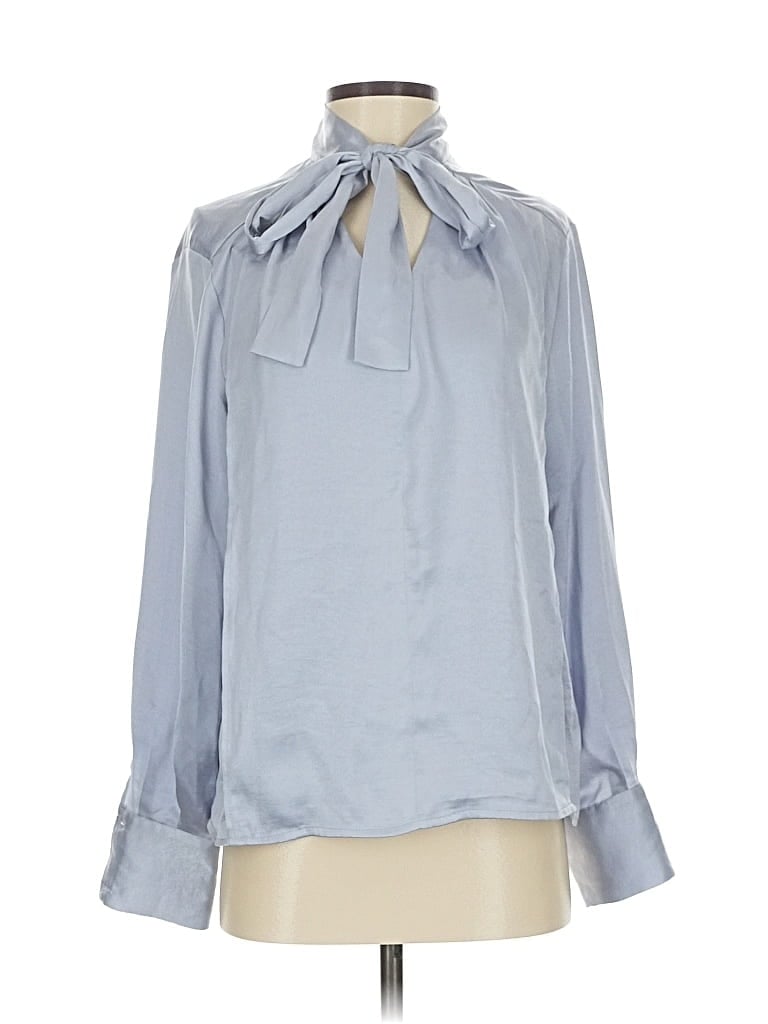 Pre-owned J.ing Long Sleeve Blouse In Blue