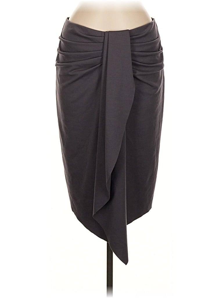 Pre-owned New York And Company Formal Skirt In Gray