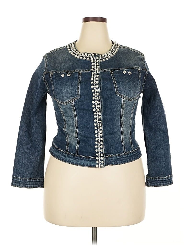 Pre-owned Assorted Brands Denim Jacket In Blue