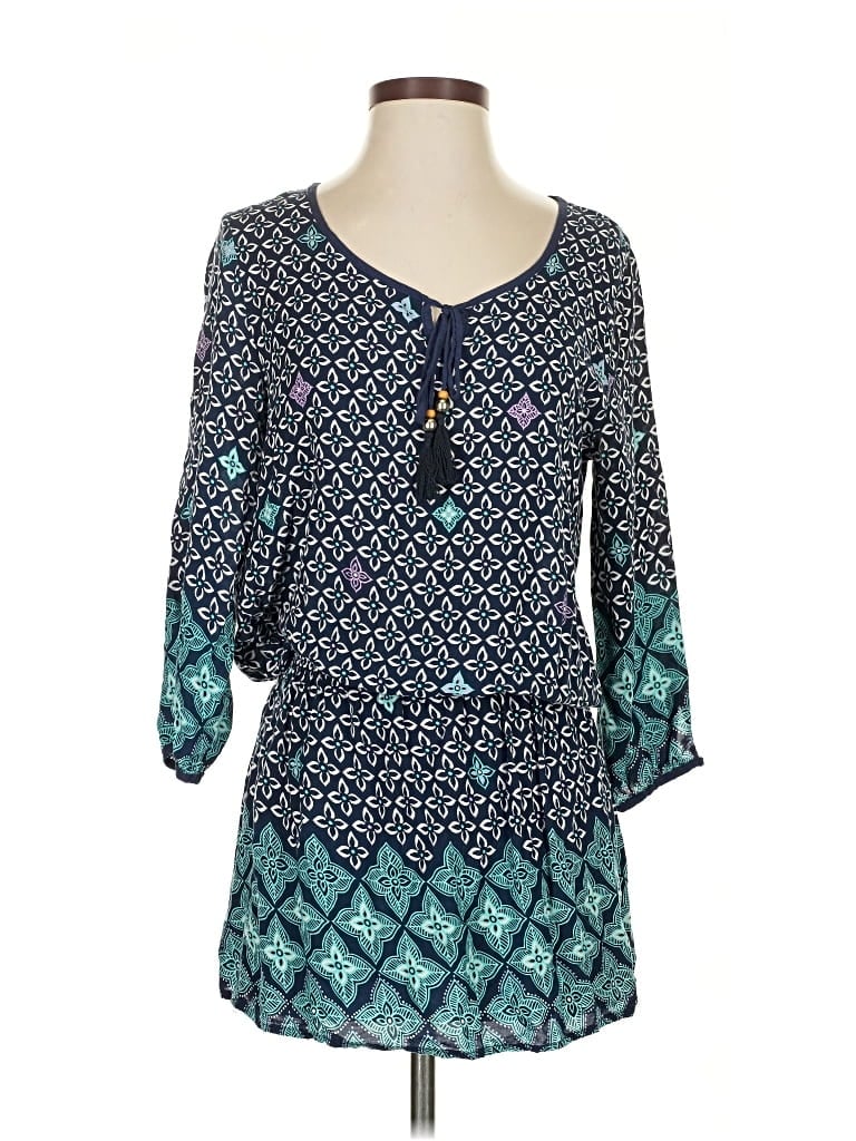 Pre-owned Green Dragon Casual Dress In Blue