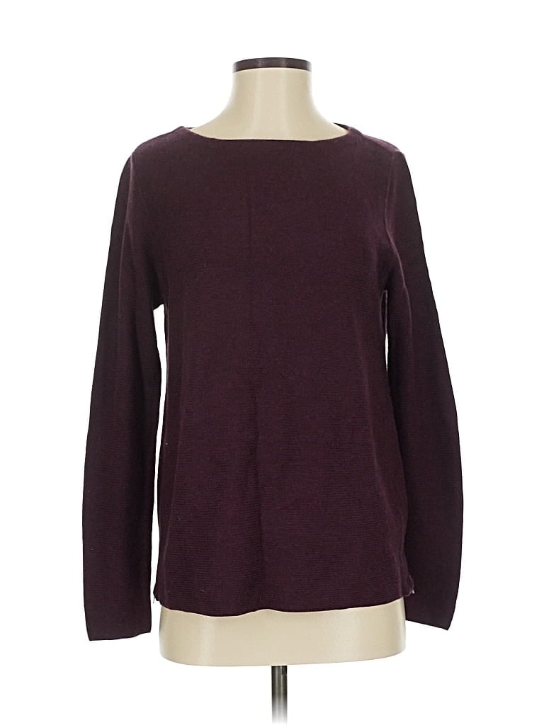 Pre-owned Jjill Pullover Sweater In Burgundy