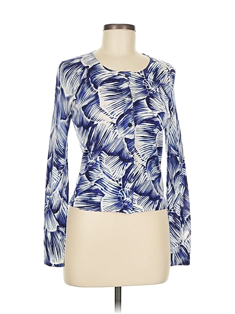 Pre-owned Boss By Hugo Boss Long Sleeve Blouse In Blue