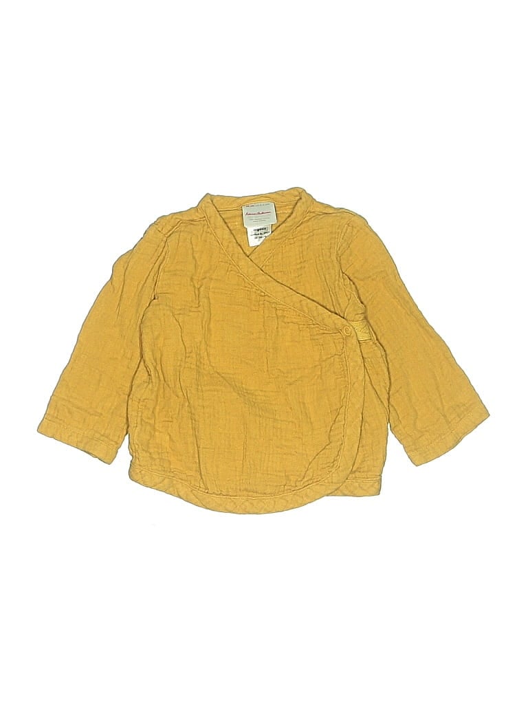 Pre-owned Hanna Andersson Babies' 3/4 Sleeve Blouse In Yellow