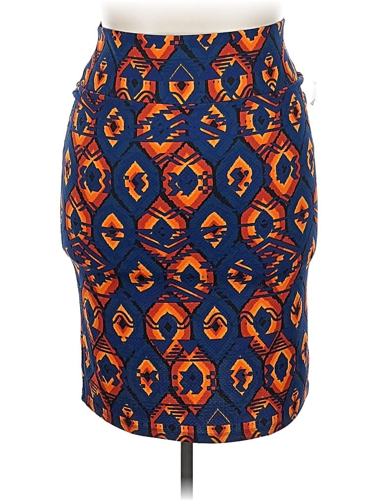 Pre-owned Lularoe Casual Skirt In Blue