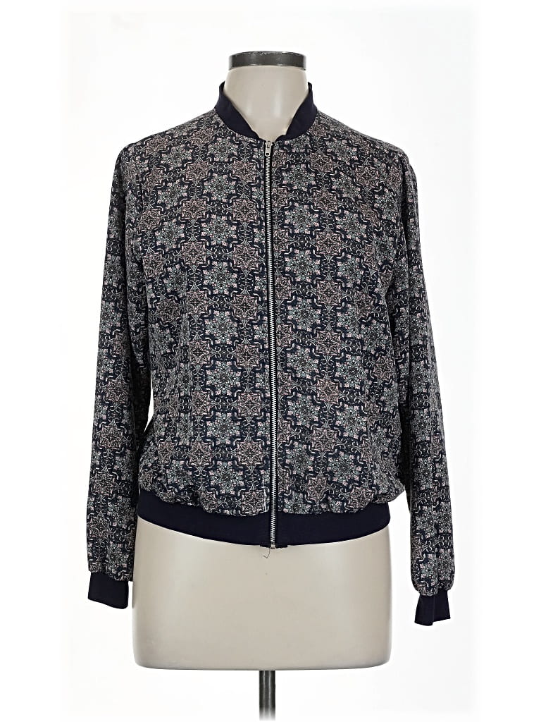 Pre-owned Ashley Stewart Track Jacket In Blue