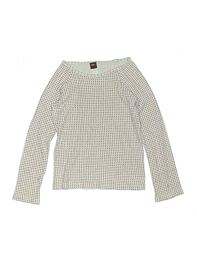 Pre-owned Tea Kids' Long Sleeve T-shirt In White