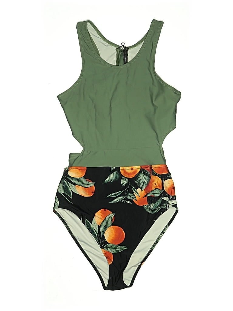 Pre-owned Cupshe One Piece Swimsuit In Green