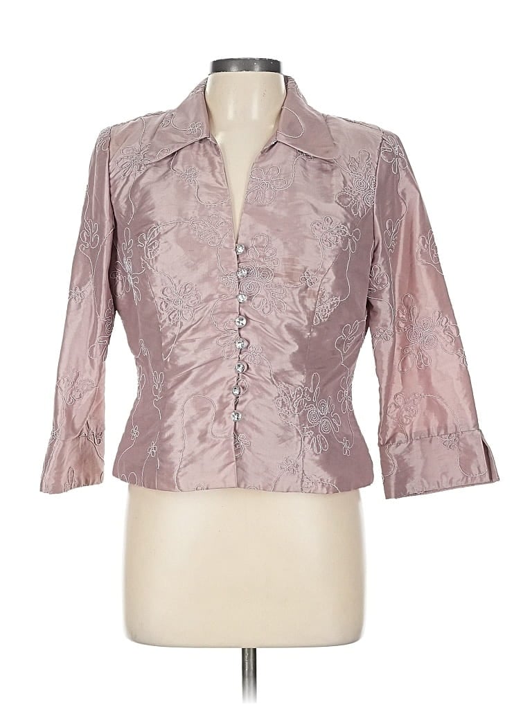 Pre-owned J.r. Nites By Caliendo Blazer Jacket In Pink