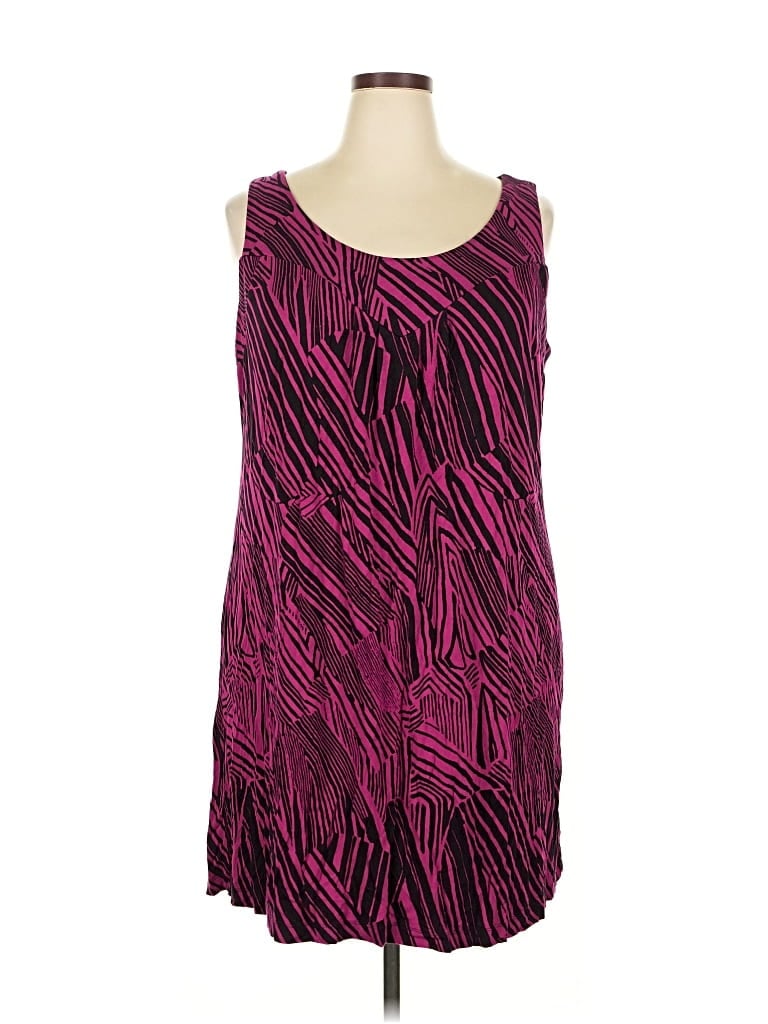 Pre-owned A.n.a. A New Approach Casual Dress In Purple