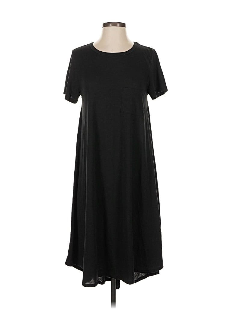 Pre-owned Lularoe Casual Dress In Black