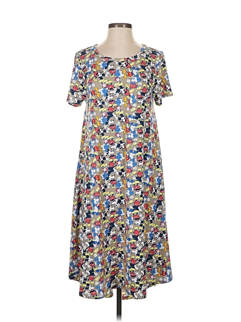 Pre-owned Lularoe Casual Dress In Blue