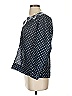 Point Sur Polka Dots Blue 3/4 Sleeve Blouse Size S - photo 5