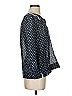 Point Sur Polka Dots Blue 3/4 Sleeve Blouse Size S - photo 4