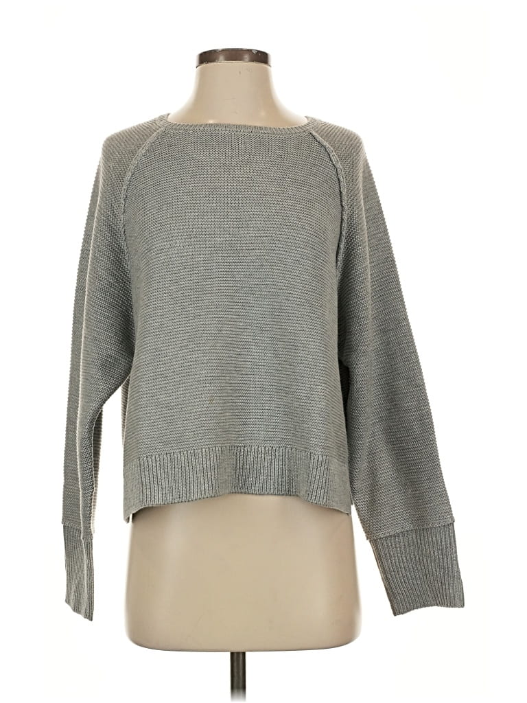Pre-owned Adrianna Papell Pullover Sweater In Gray