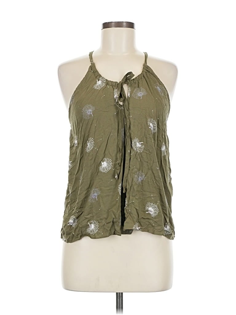 Pre-owned Melrose And Market Sleeveless Blouse In Green