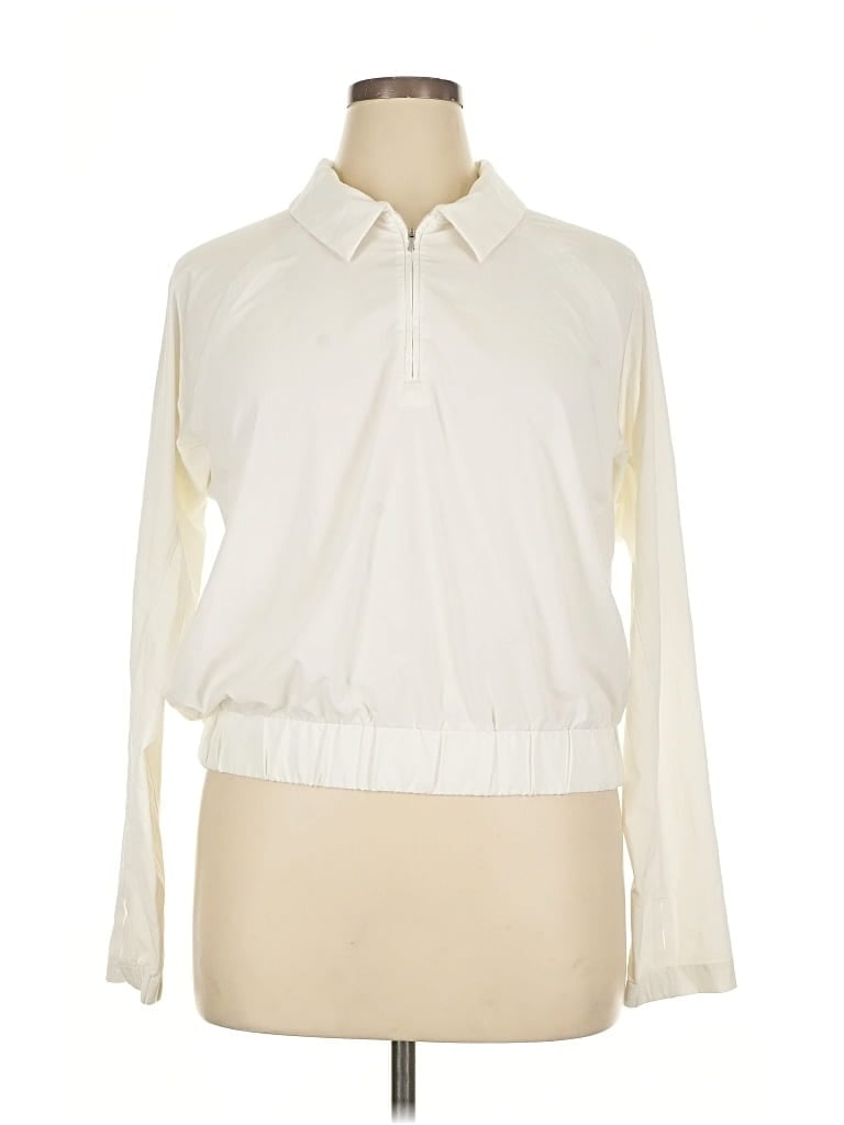 Pre-owned Athleta Jacket In White