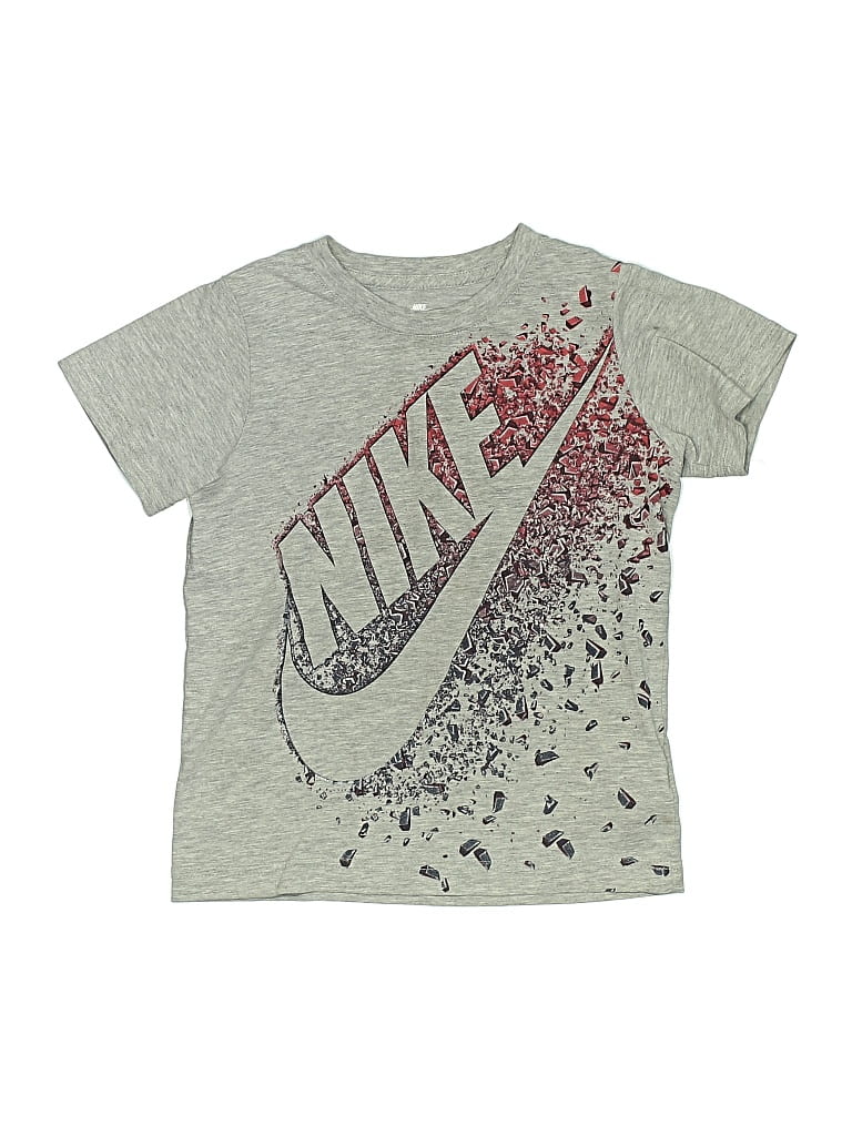 Pre-owned Nike Kids' Short Sleeve T-shirt In Gray
