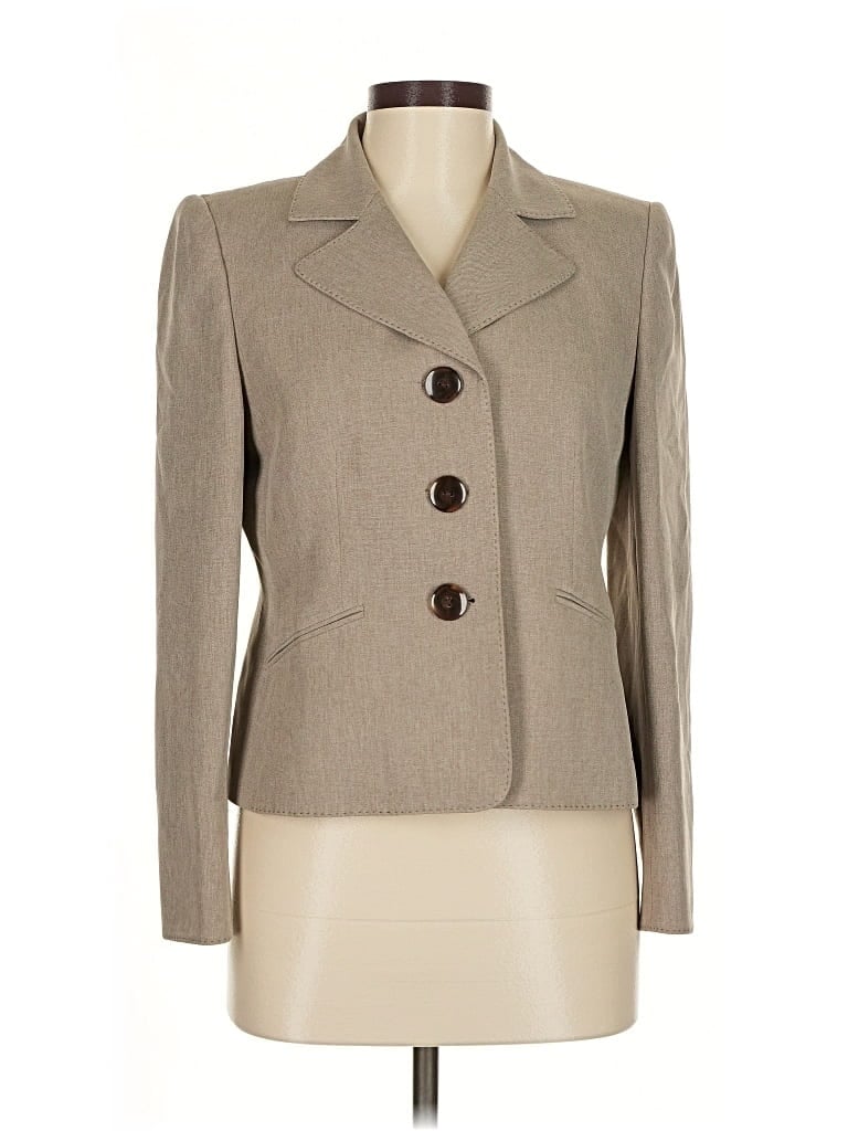 Pre-owned Kasper Blazer Jacket In Brown