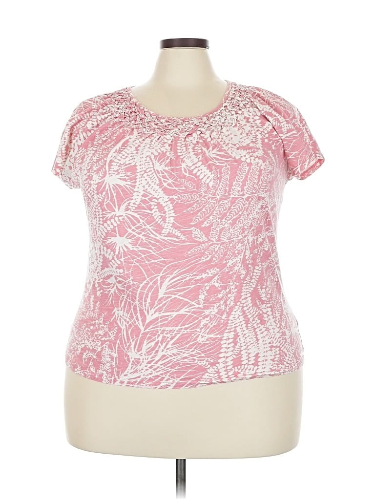 Pre-owned Talbots Short Sleeve T-shirt In Pink