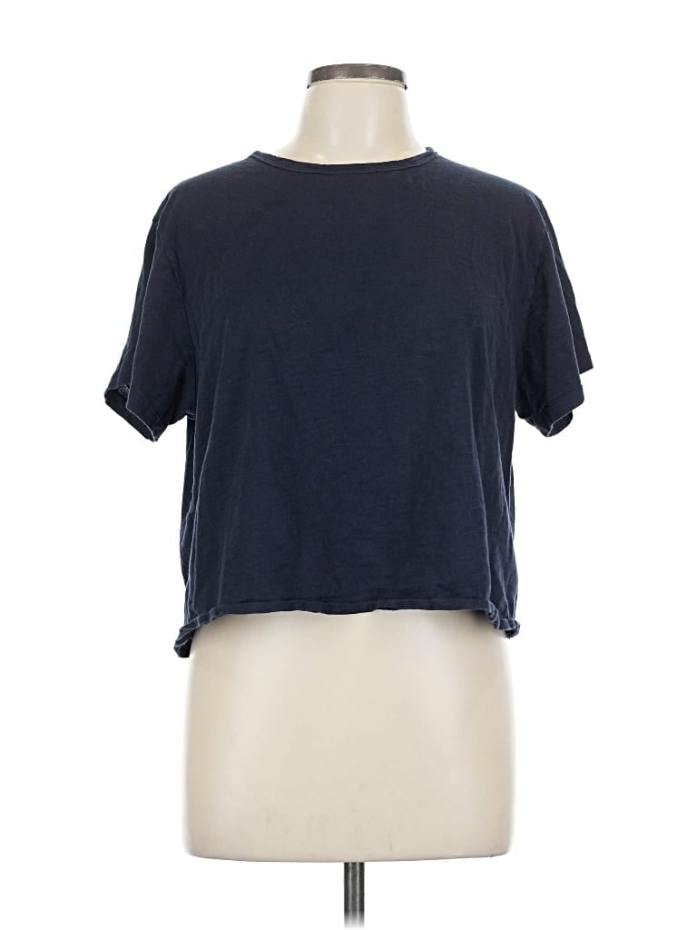 Pre-owned Athleta Short Sleeve T-shirt In Blue