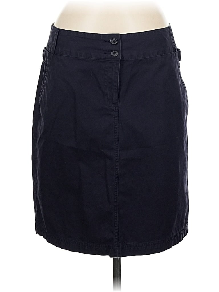 Pre-owned Lands' End Casual Skirt In Blue