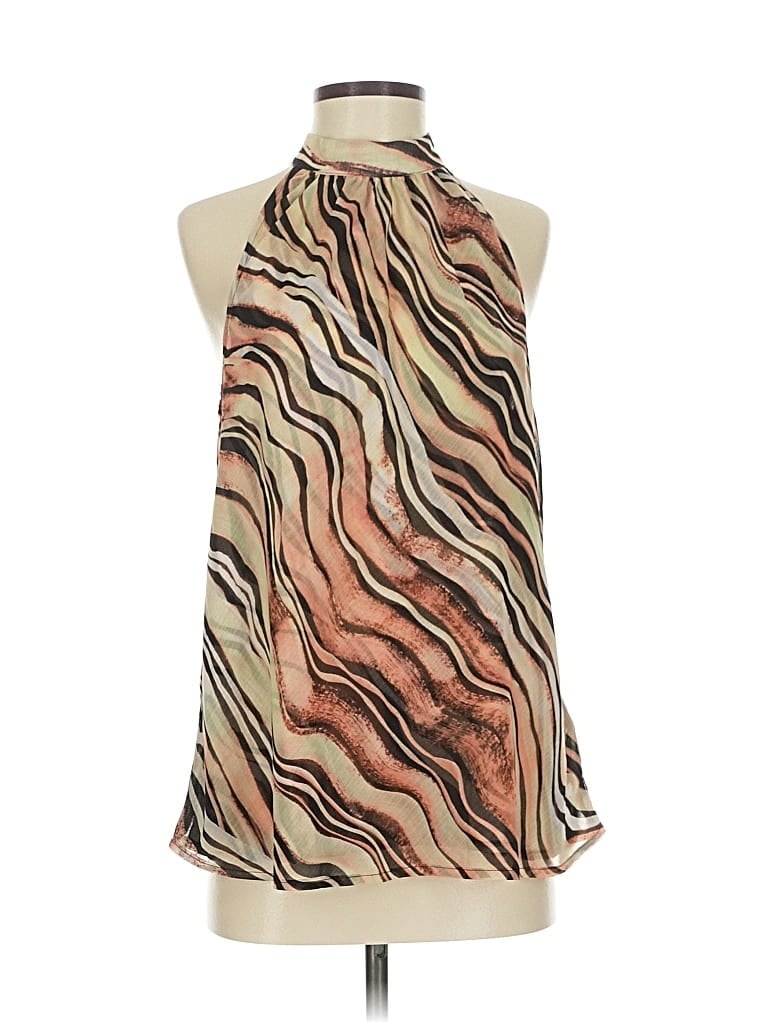 Pre-owned Liverpool Los Angeles Sleeveless Blouse In Brown