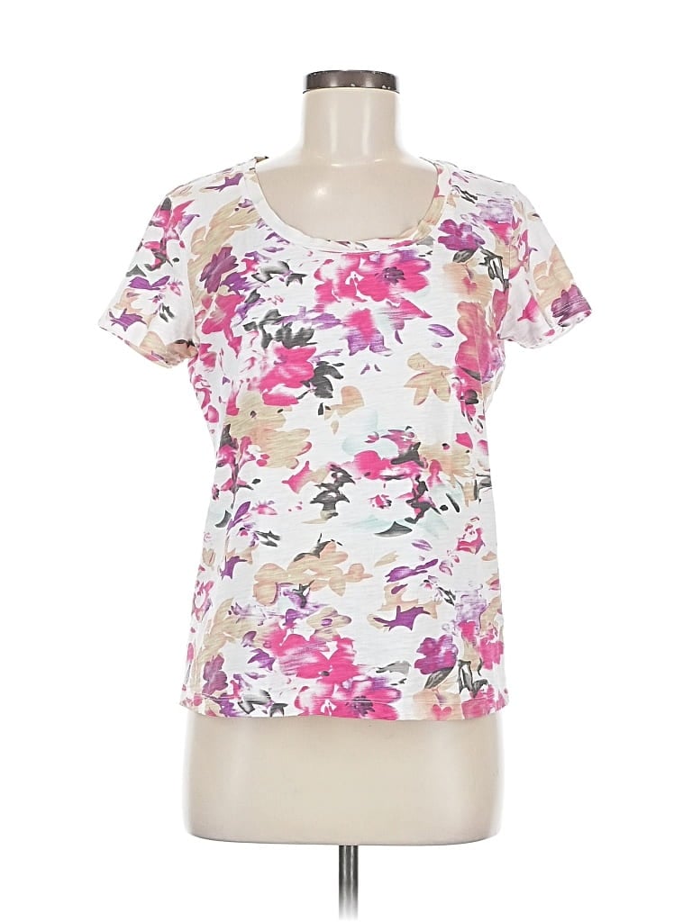 Pre-owned Kate Hill Short Sleeve T-shirt In White