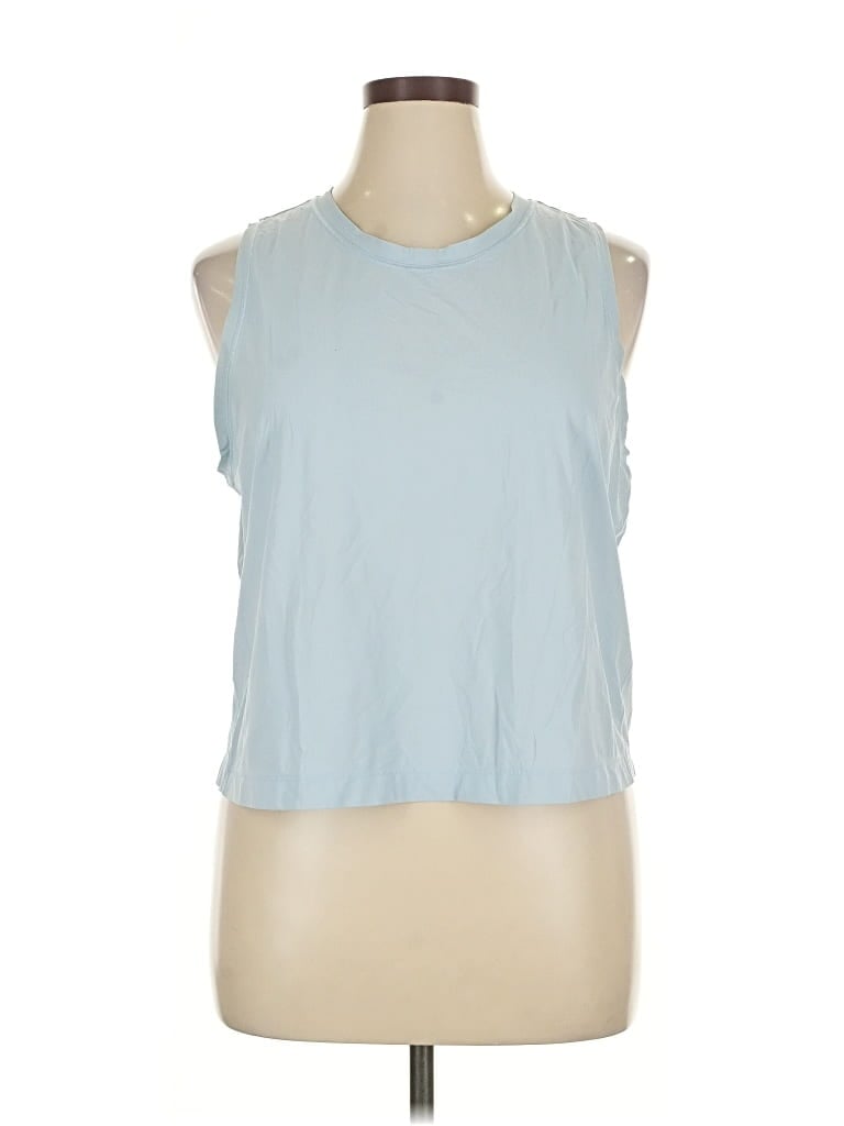 Pre-owned Athleta Sleeveless T-shirt In Blue