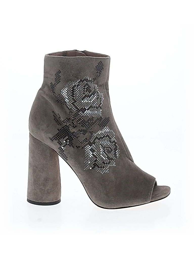 Pre-owned Donald J Pliner Ankle Boots In Gray