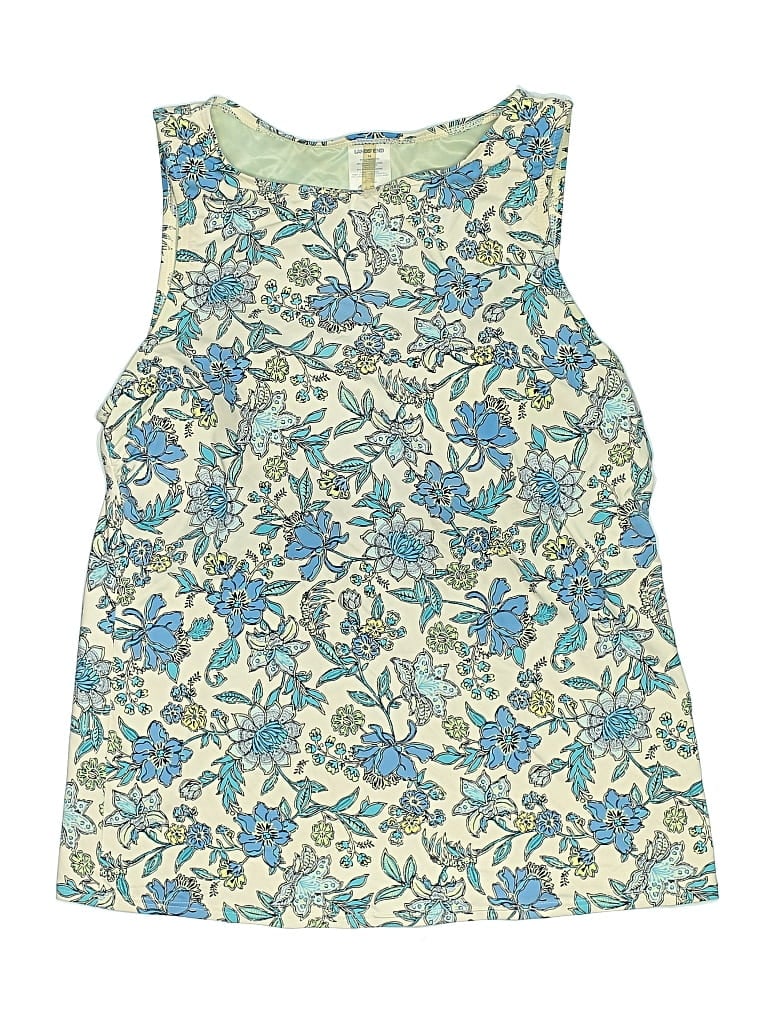 Pre-owned Lands' End Swimsuit Top Blue Swimwear