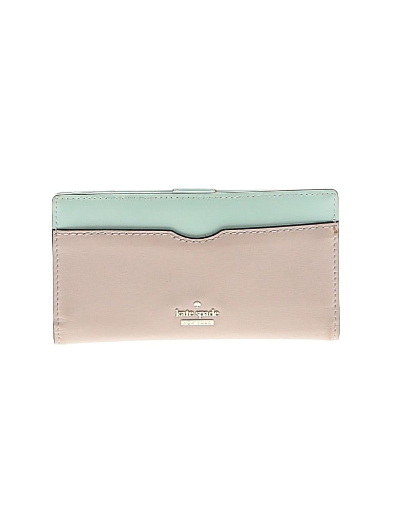 Pre-owned Kate Spade New York Leather Wallet In Gray