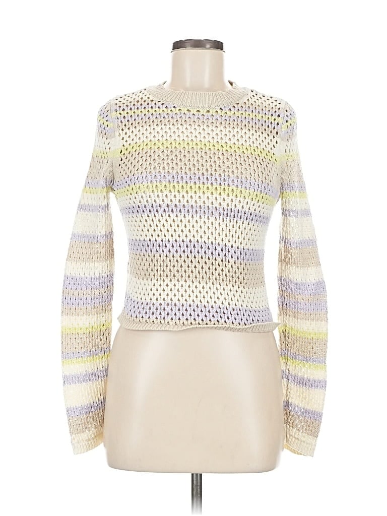 Pre-owned Full Tilt Pullover Sweater In White