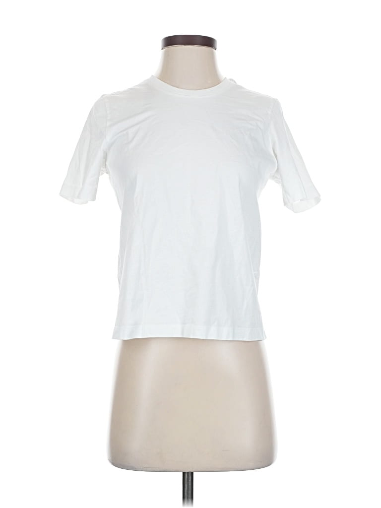 Pre-owned Uniqlo U Short Sleeve T-shirt In White