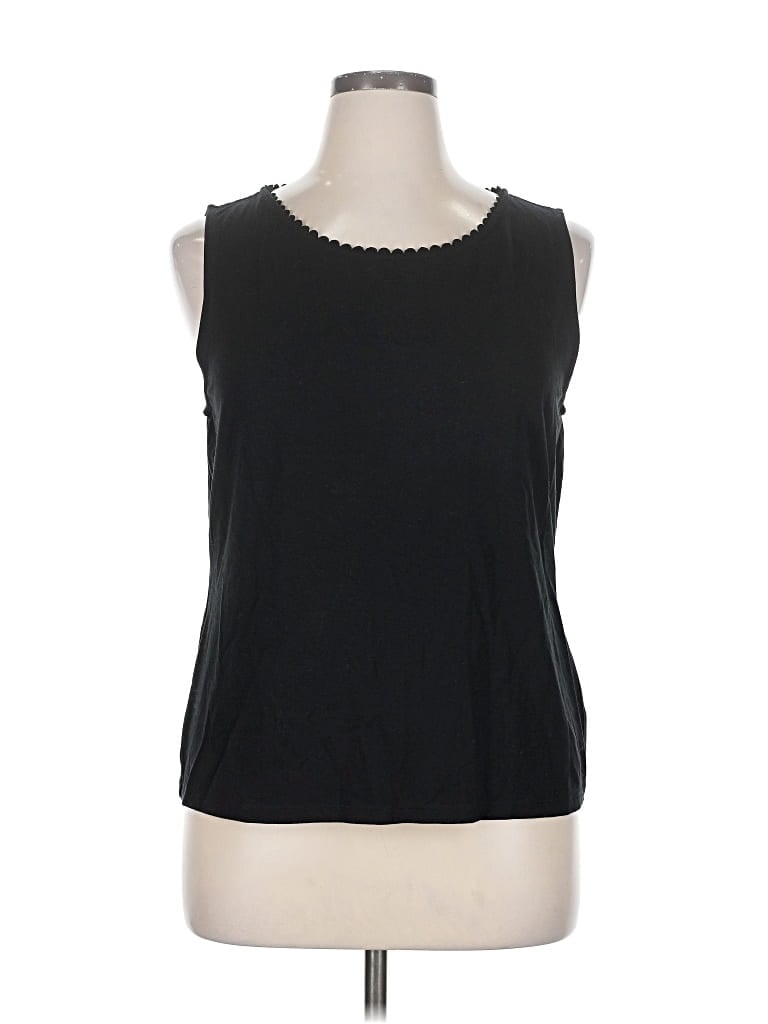 Pre-owned Talbots Sleeveless T-shirt In Black