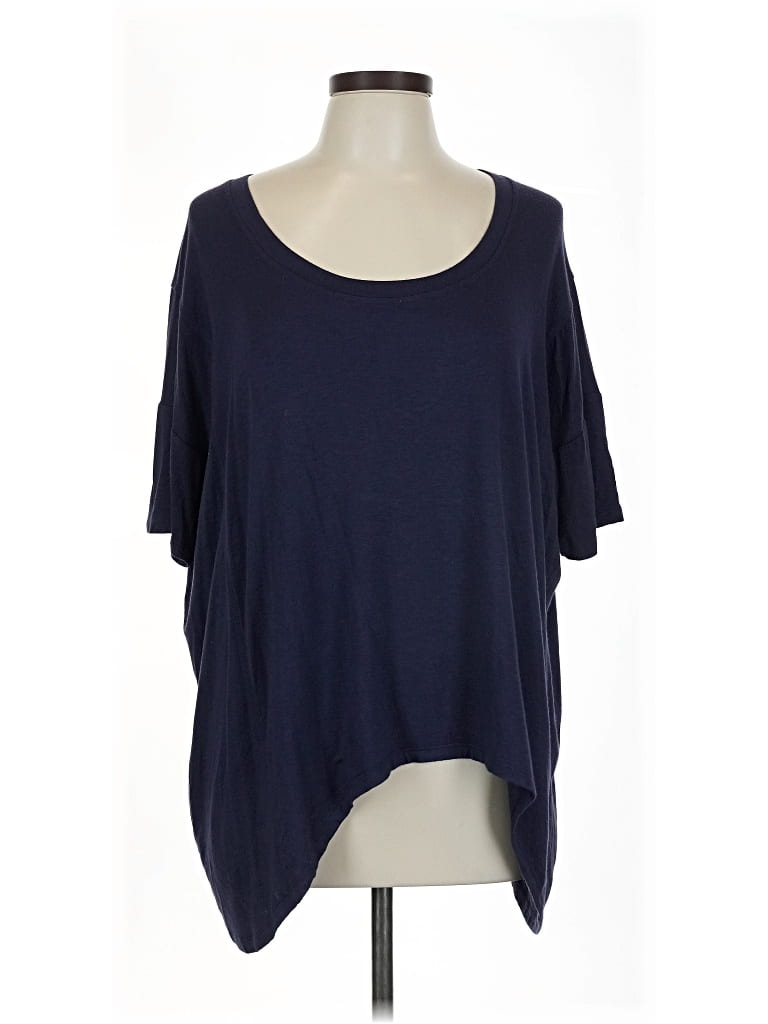 Pre-owned Kensie 3/4 Sleeve T-shirt In Blue