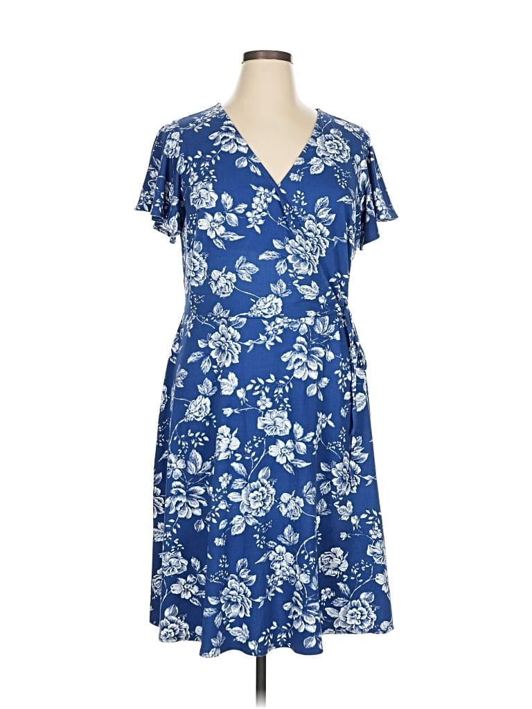 Pre-owned Fortune + Ivy Casual Dress In Blue