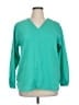 Lands' End 100% Polyester Teal 3/4 Sleeve Blouse Size 14 - photo 1