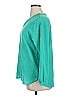 Lands' End 100% Polyester Teal 3/4 Sleeve Blouse Size 14 - photo 5