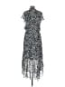 1.State 100% Polyester Animal Print Silver Black Casual Dress Size M - photo 2