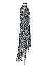 1.State 100% Polyester Animal Print Silver Black Casual Dress Size M - photo 4
