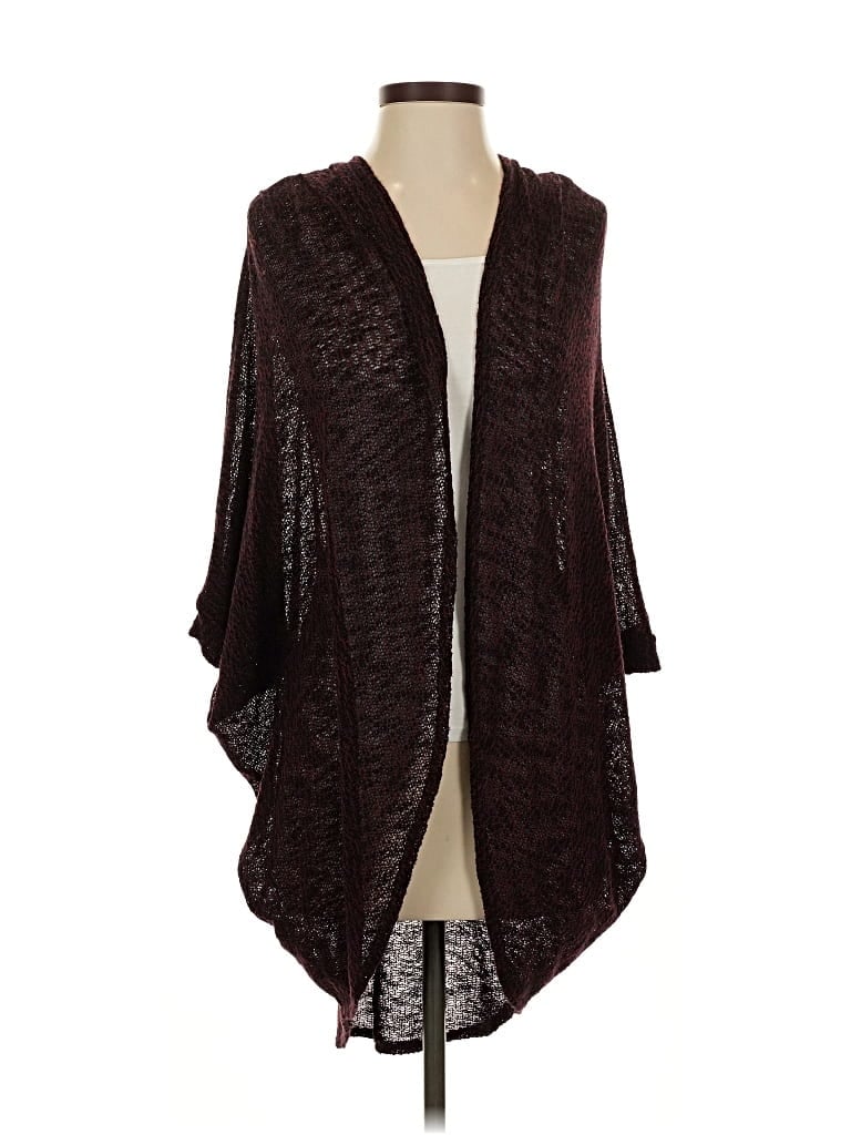 Pre-owned Painted Threads Cardigan Sweater In Burgundy
