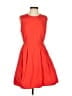 Gap Solid Red Casual Dress Size 4 - photo 1