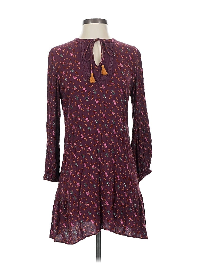 Pre-owned Matilda Jane 3/4 Sleeve Blouse In Burgundy