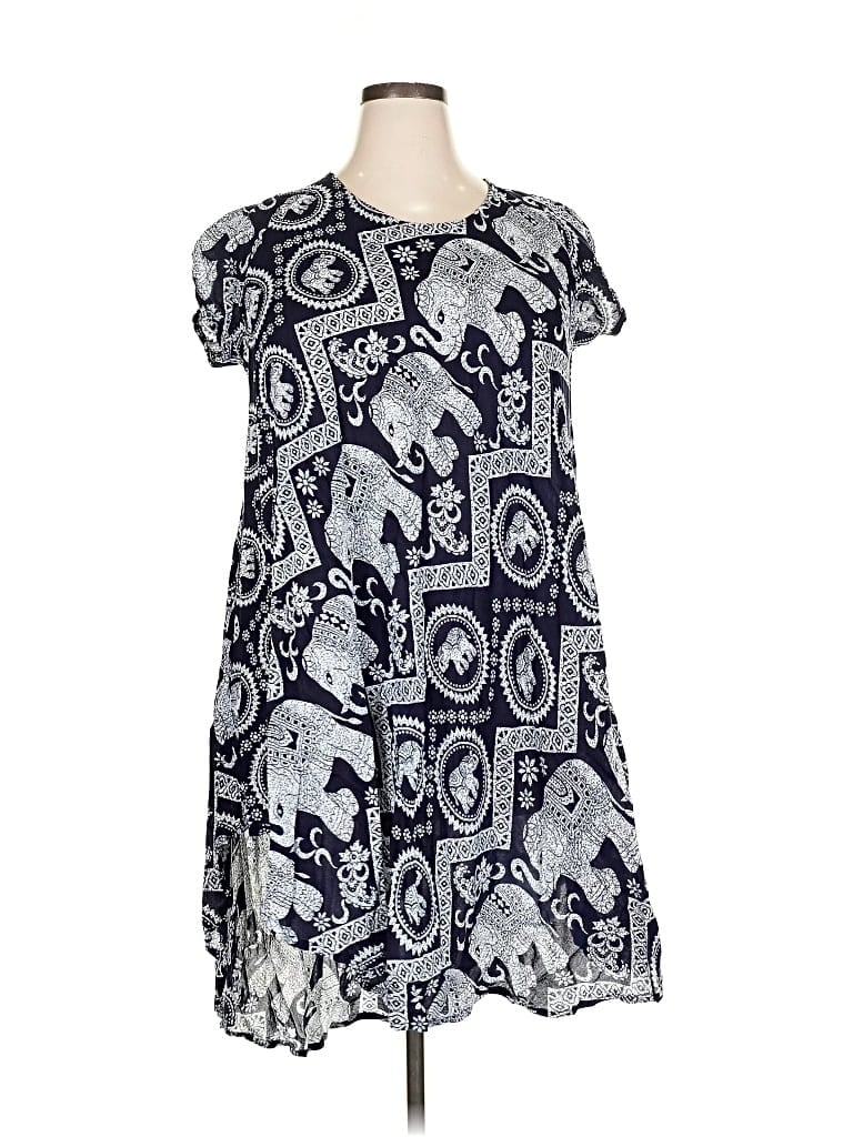 Pre-owned Assorted Brands Casual Dress In Blue