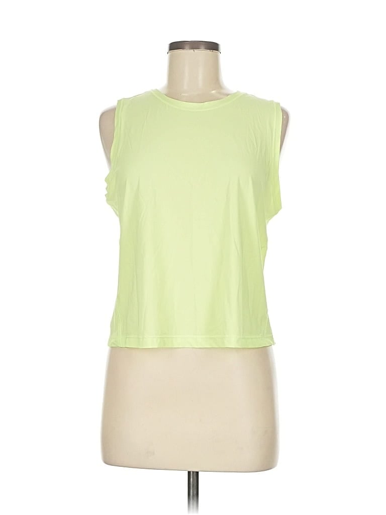 Pre-owned Athleta Sleeveless T-shirt In Green