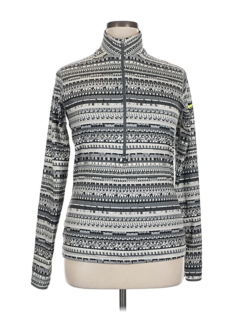 Pre-owned Nike Pullover Sweater In Silver