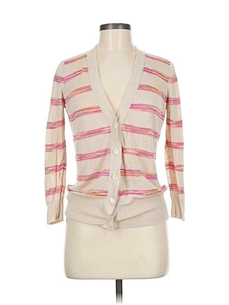 Pre-owned Ann Taylor Loft Cardigan Sweater In Brown