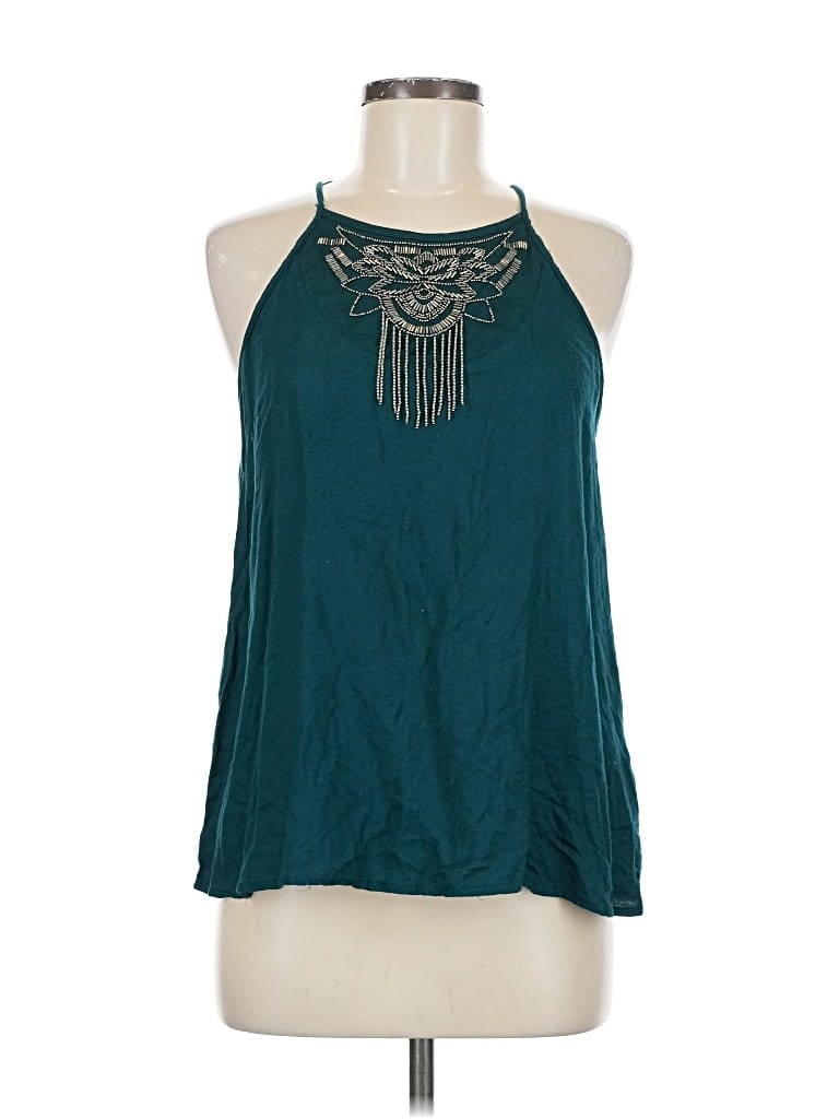 Pre-owned Hollister Sleeveless Blouse In Blue